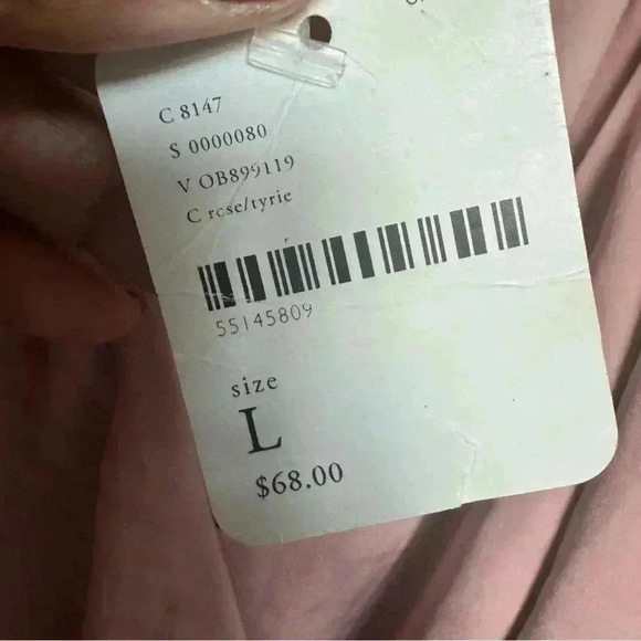 NWT Free People All My Love Shine Wrap Slip Dress in Rose Pink Large - Picture 5 of 5